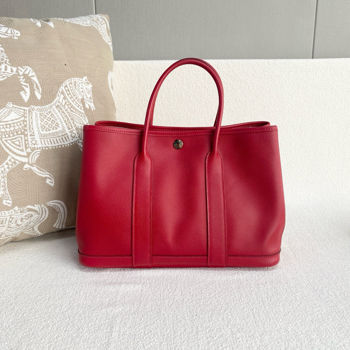Hermes - Gardenparty 30 - Leather - Red - (medium)