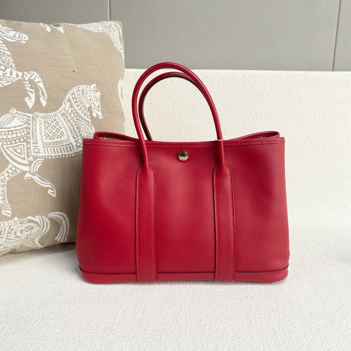 Hermes - Gardenparty 30 - Leather - Red - (medium)