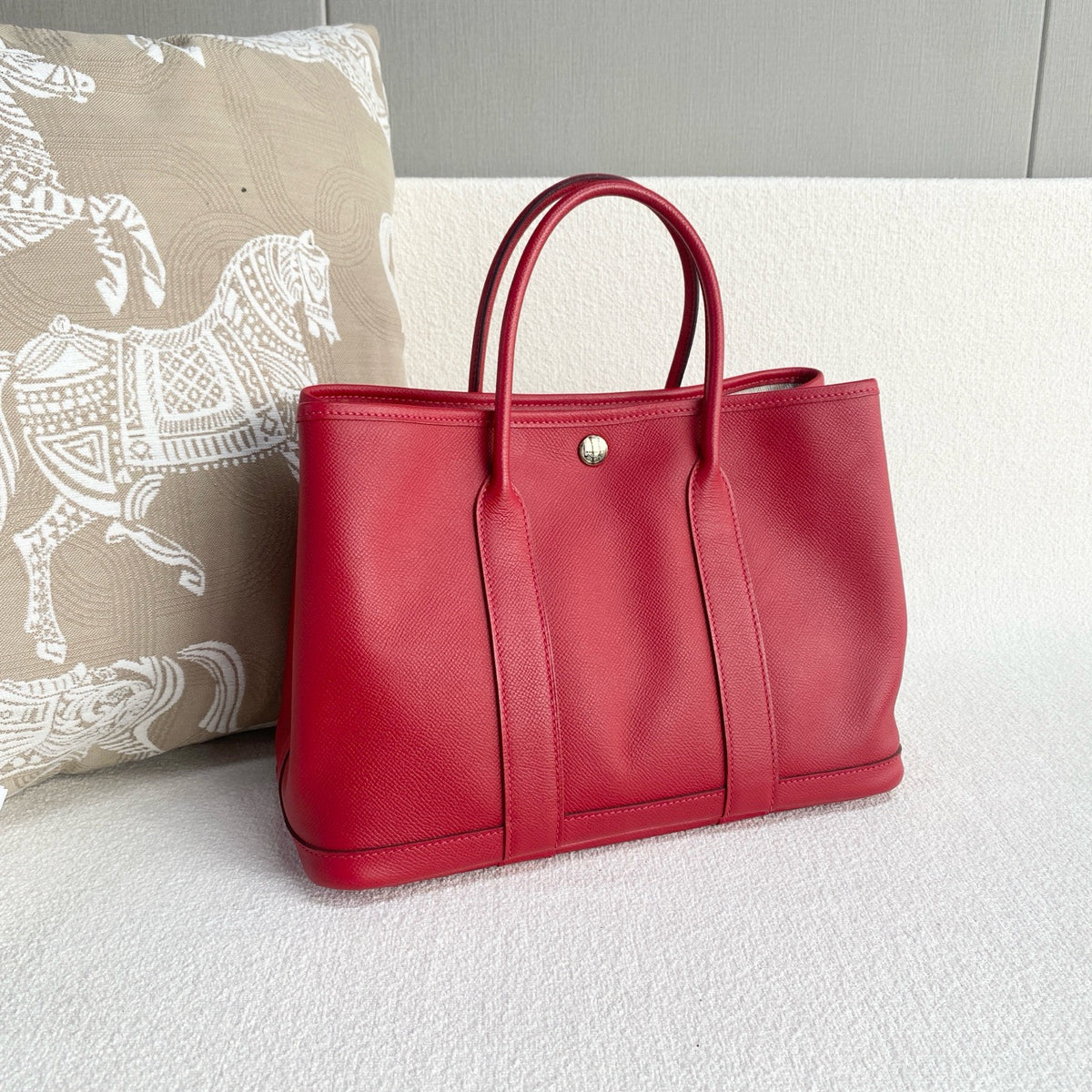 Hermes - Gardenparty 30 - Leather - Red - (medium)