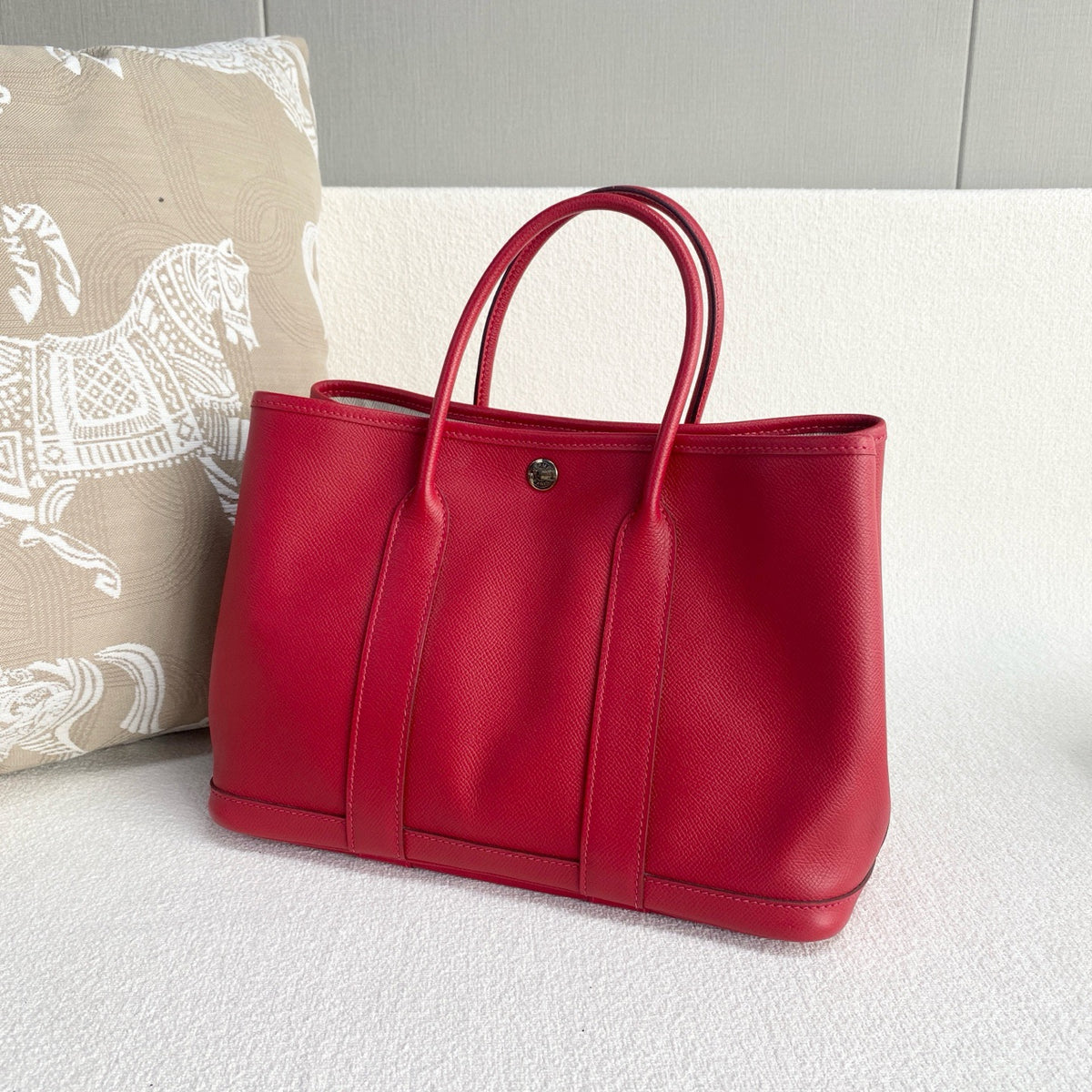 Hermes - Gardenparty 30 - Leather - Red - (medium)
