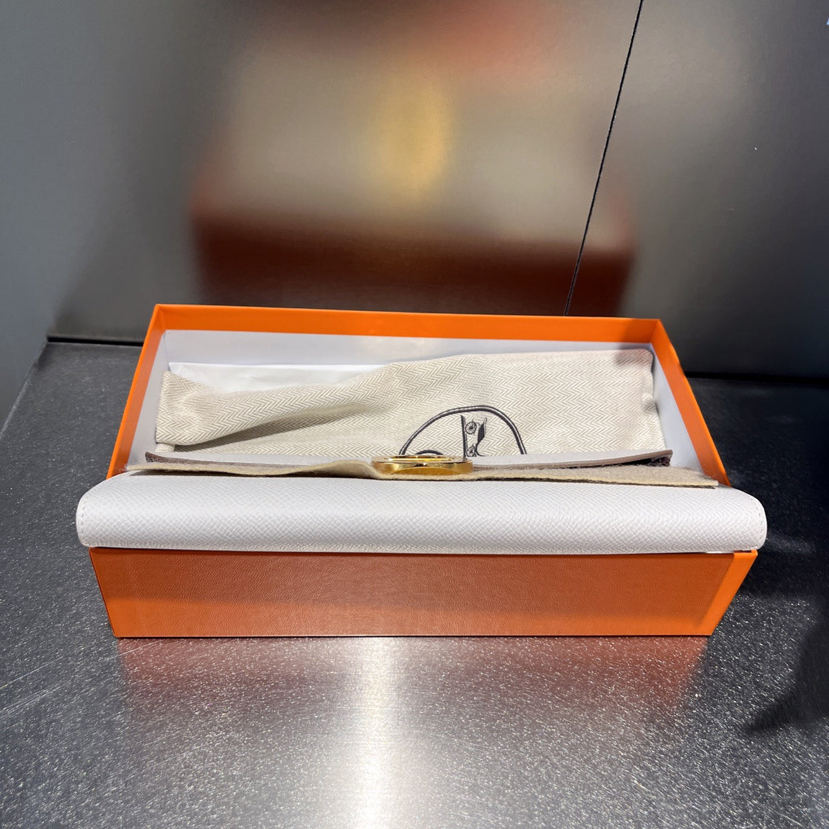 Hermes - Gourmette To Go - Leather - Grey