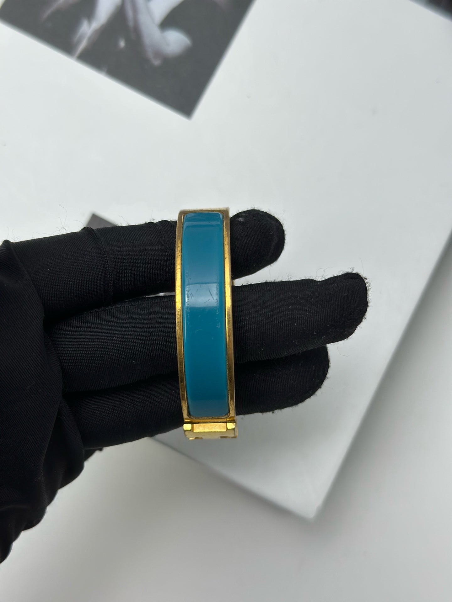 Hermès - H bracelet - Metal - Blue