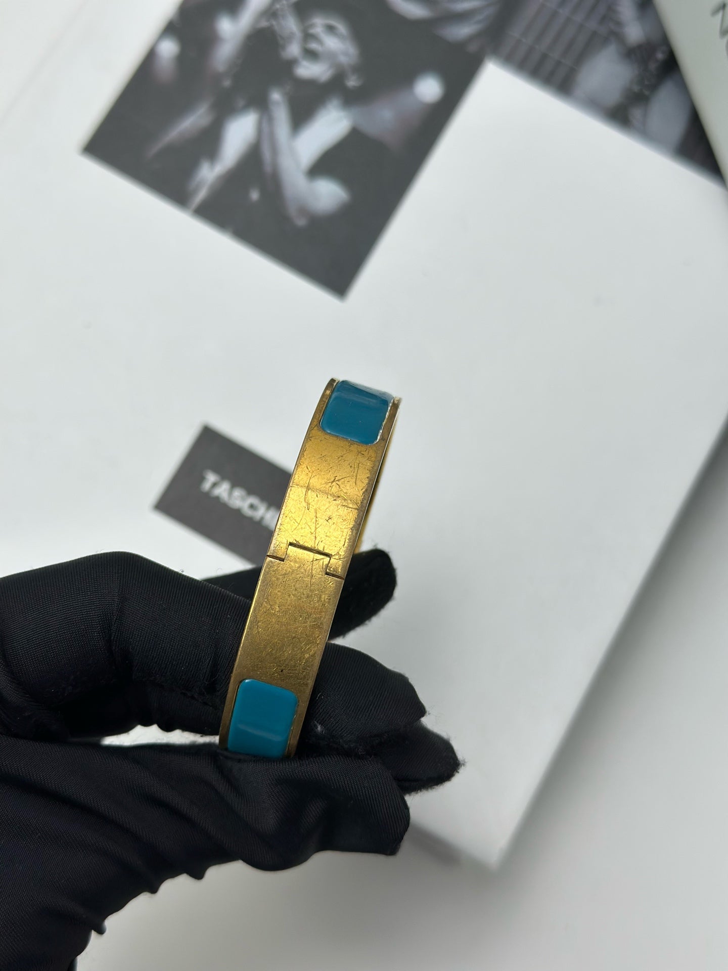 Hermès - H bracelet - Metal - Blue