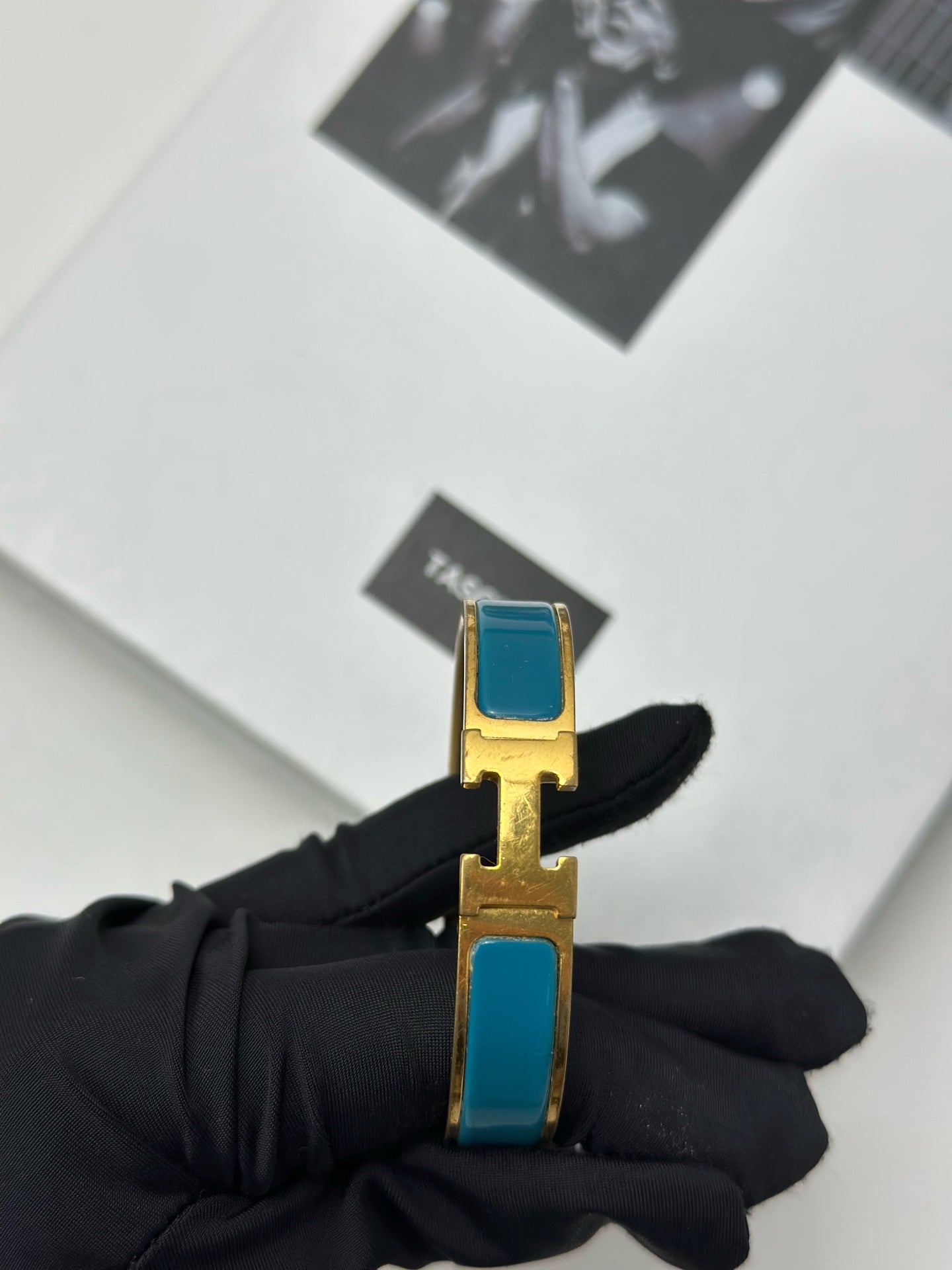 Hermès - H bracelet - Metal - Blue