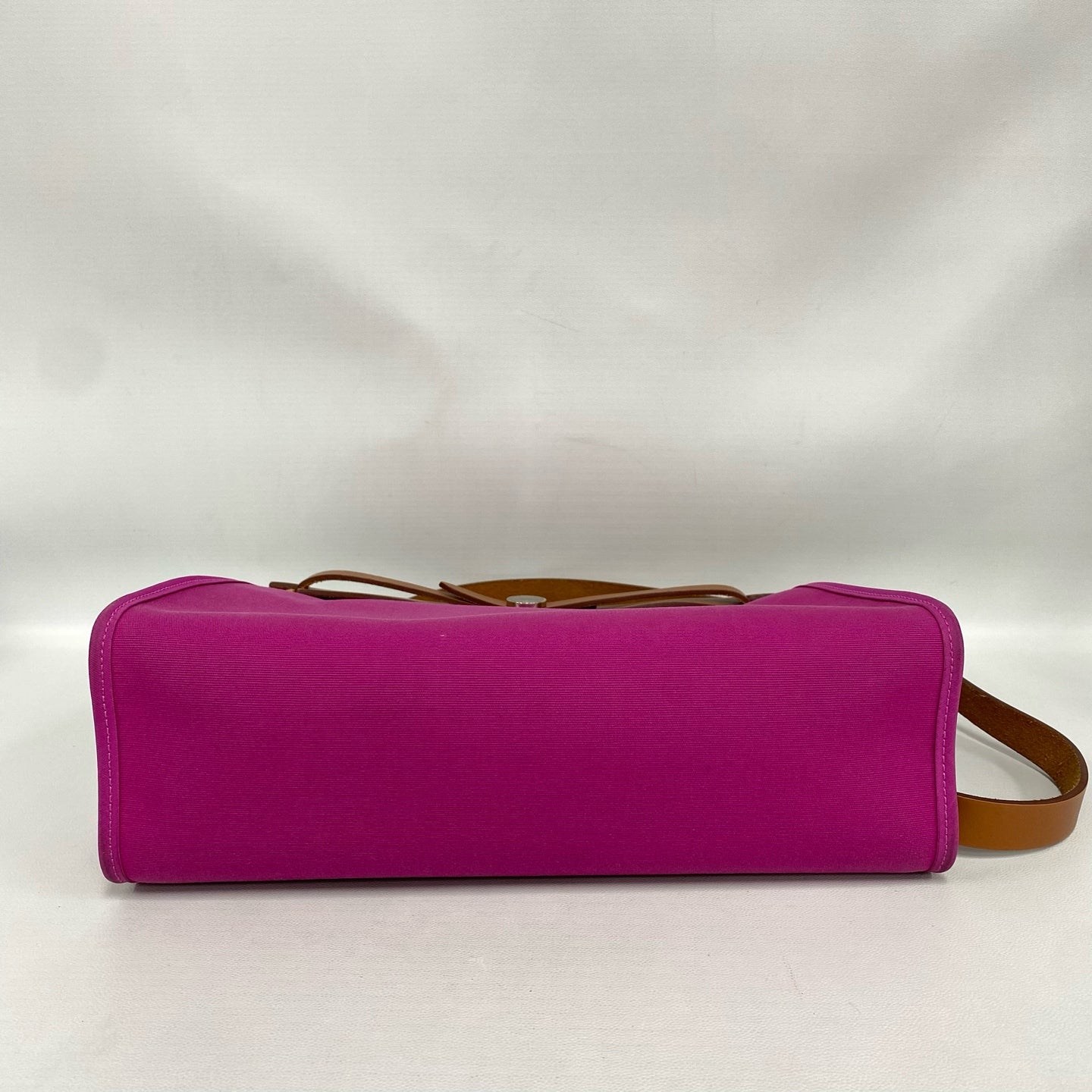 Hermès - Herbag 31 - Canvas and Hunter leather - Fuchsia Pink and Tan - (medium)