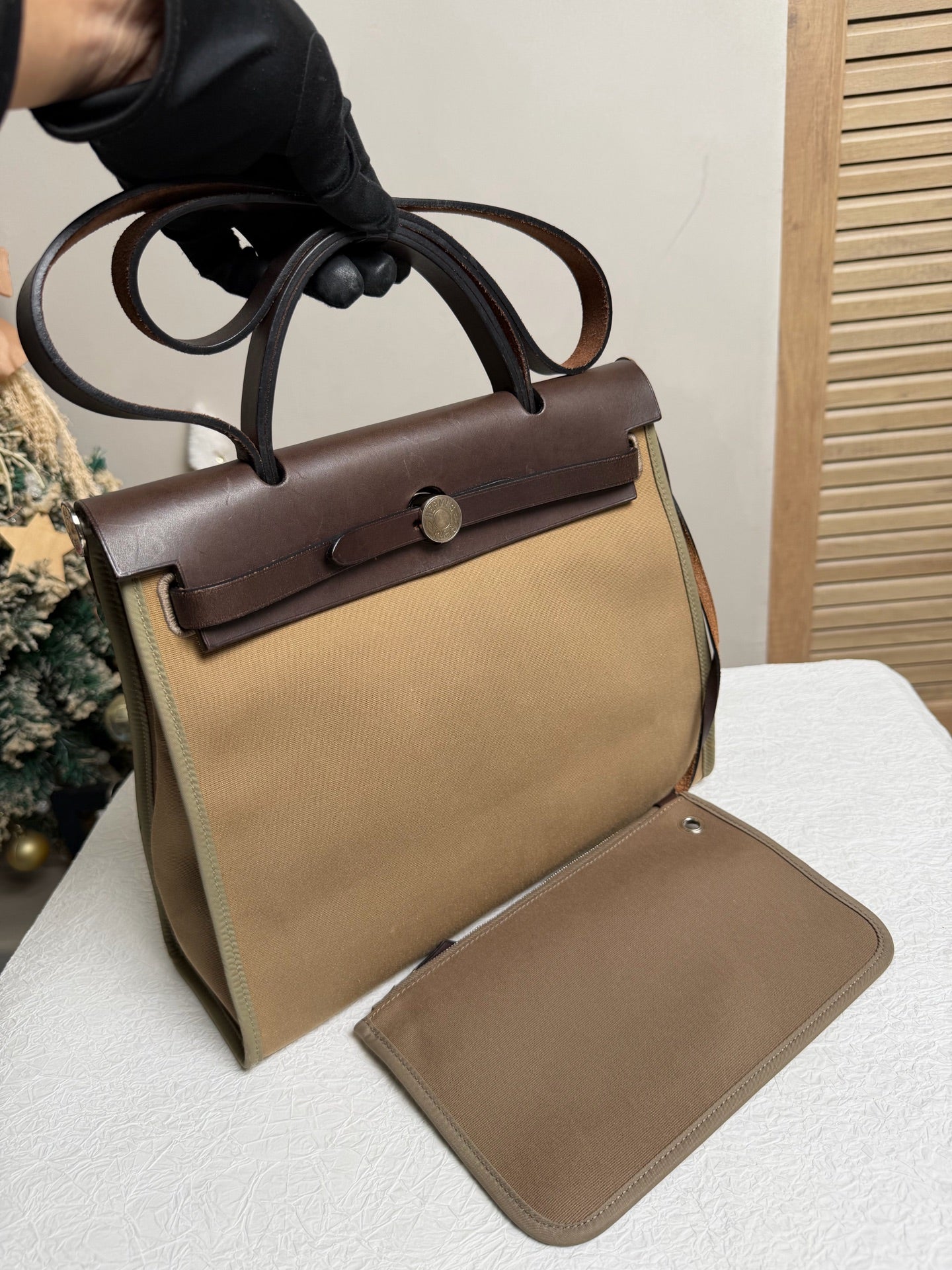 Hermes - Herbag 31 - Canvas - Brown - (medium)