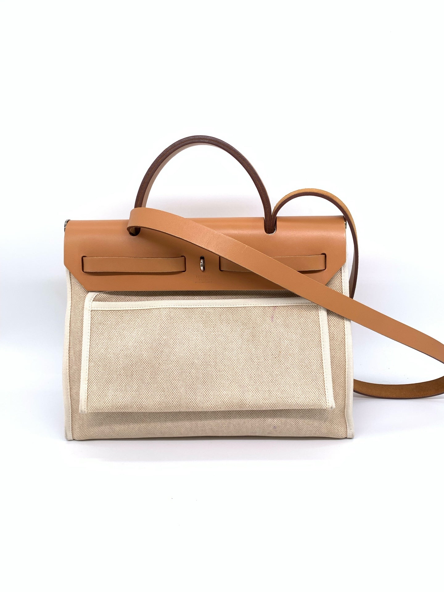 Hermès - Herbag 31 - Cloth - Beige - (medium)