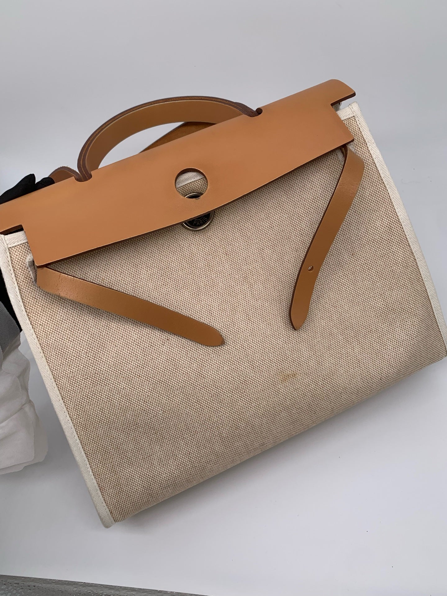 Hermès - Herbag 31 - Cloth - Beige - (medium)