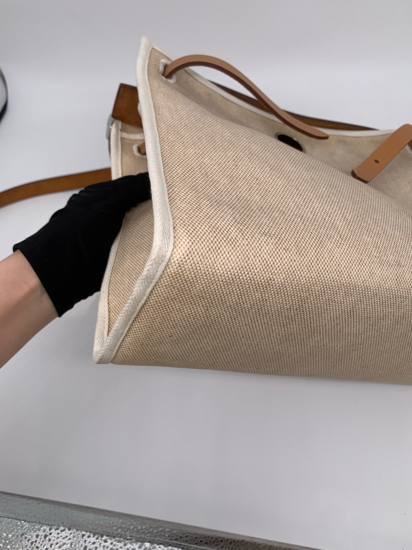 Hermès - Herbag 31 - Cloth - Beige - (medium)