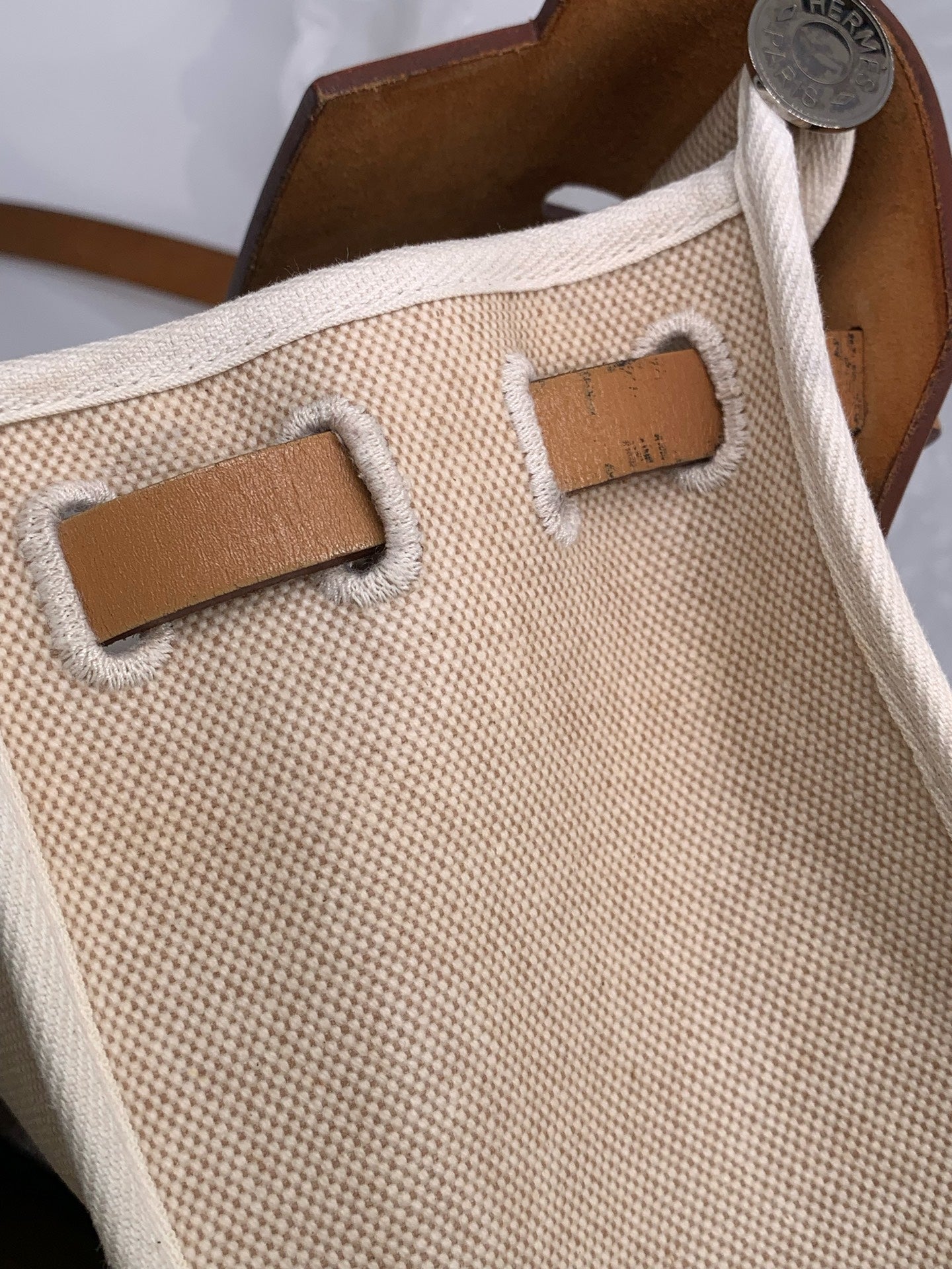 Hermès - Herbag 31 - Cloth - Beige - (medium)
