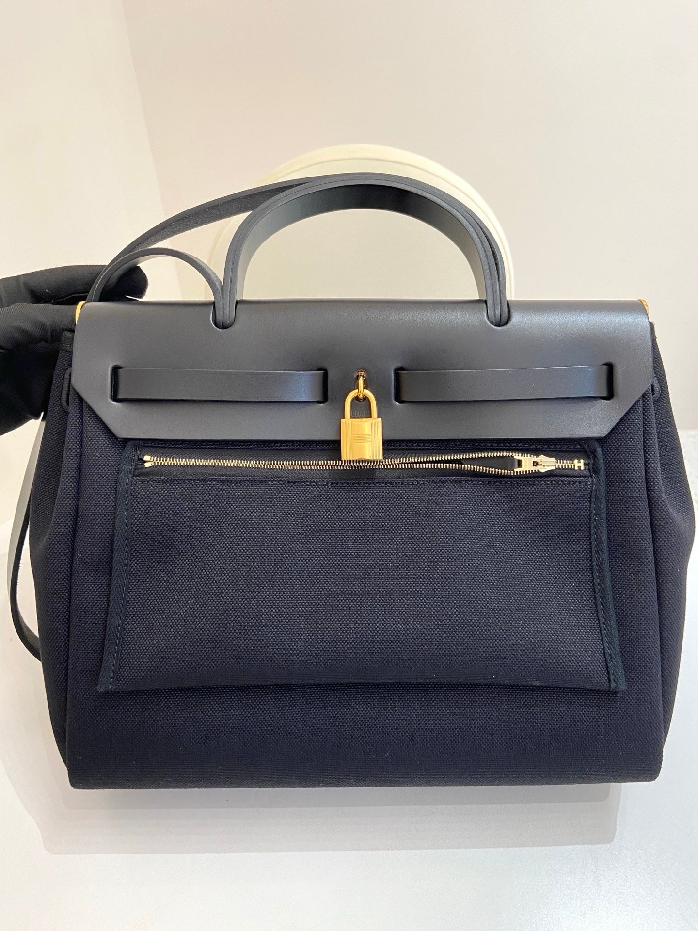 Hermes - Herbag 31 - Cloth - Black - (31)