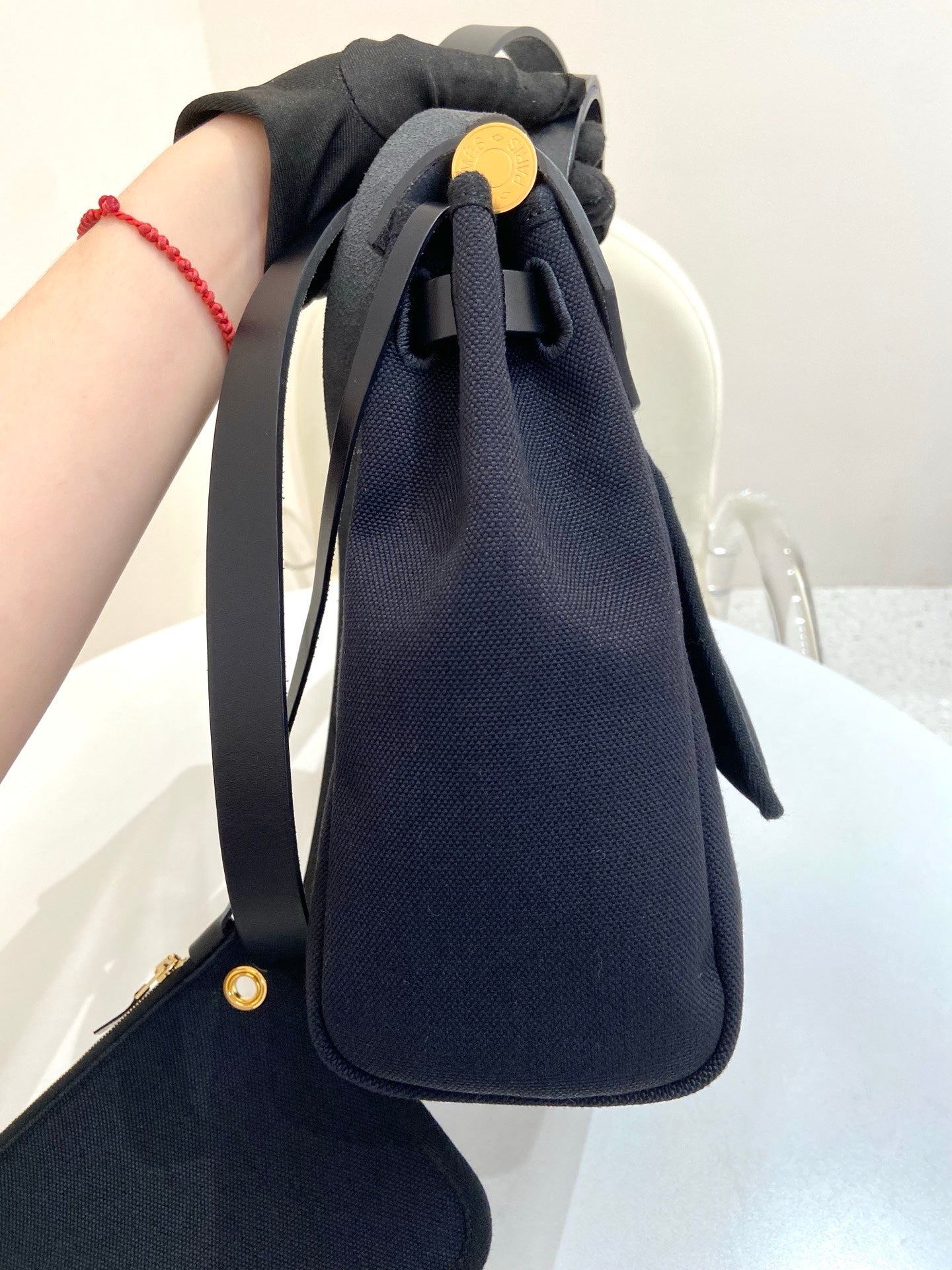 Hermes - Herbag 31 - Cloth - Black - (31)