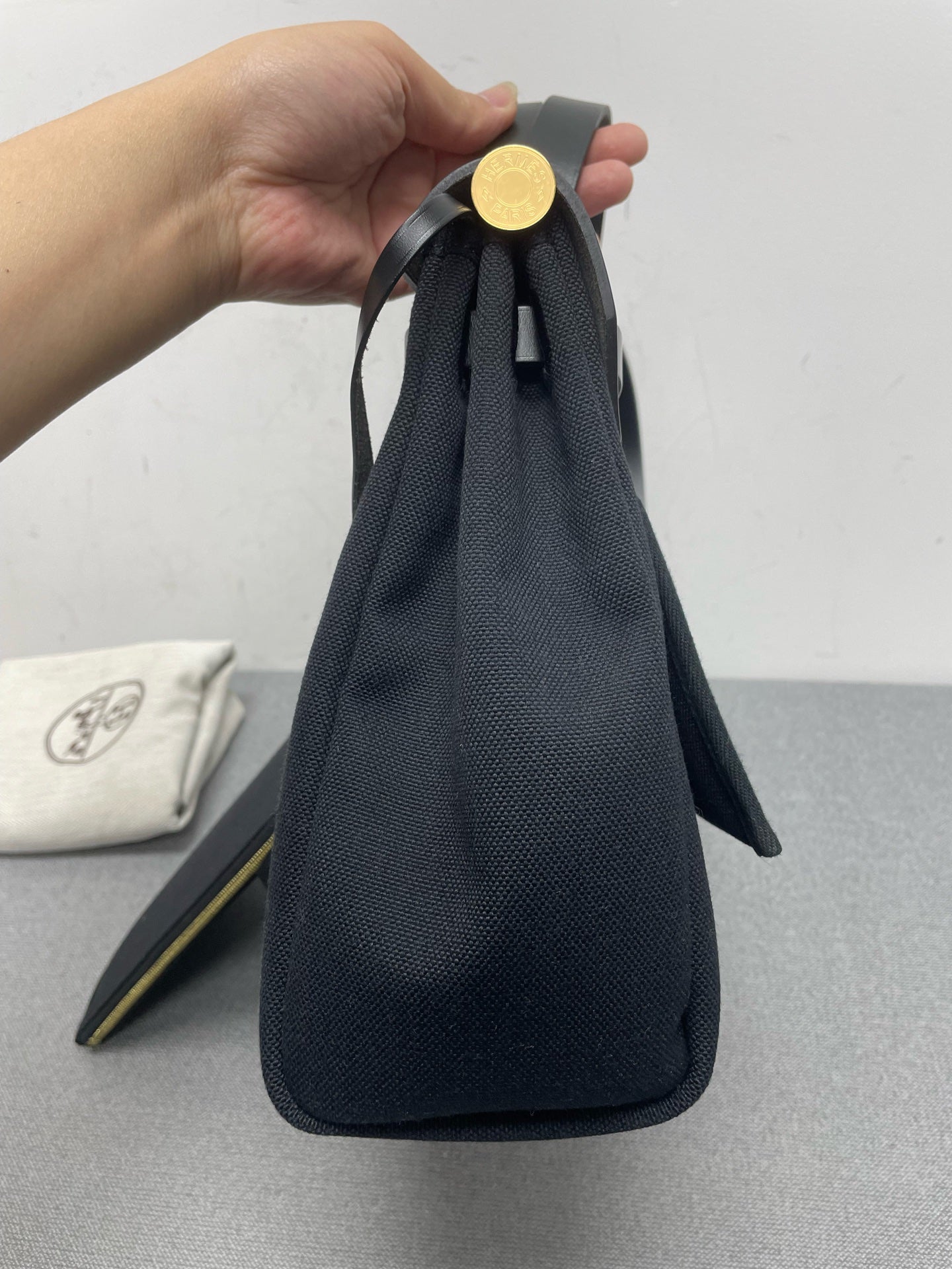 Hermès - Herbag 31 - Cloth - Black - (medium)