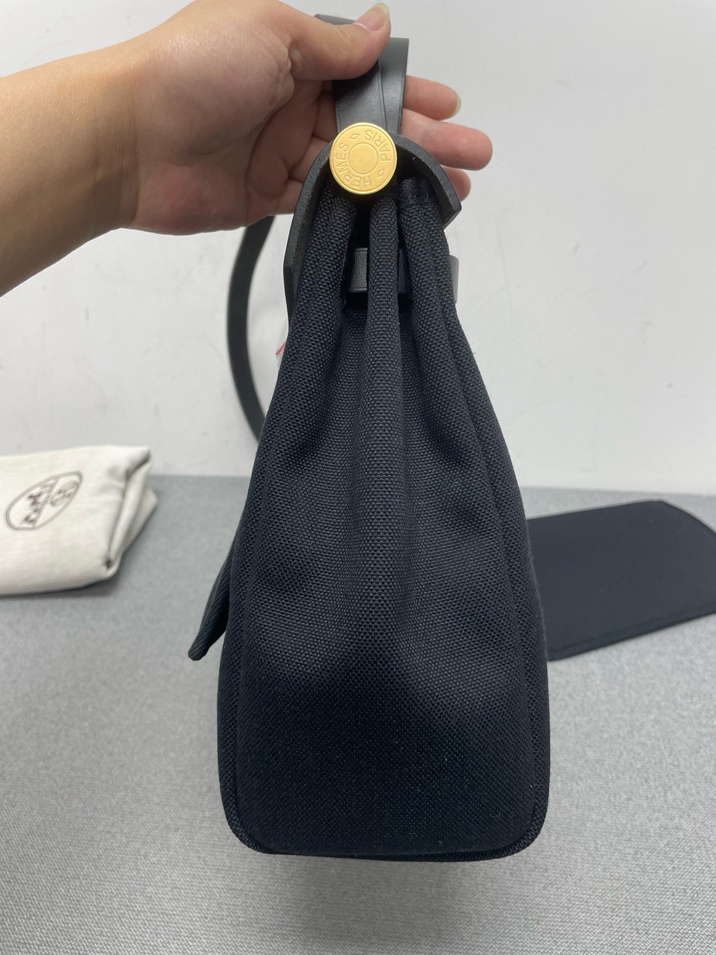 Hermès - Herbag 31 - Cloth - Black - (medium)