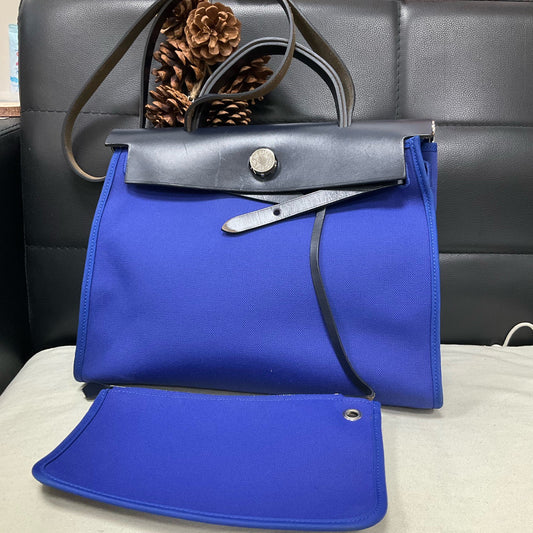 Hermes - Herbag 31 - Cloth - Blue - (Other)