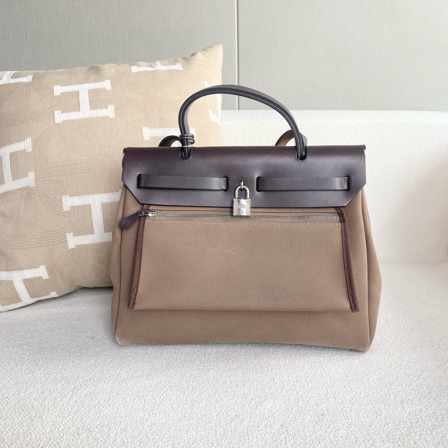 Hermes - Herbag 31 - Cloth - Brown - (31)