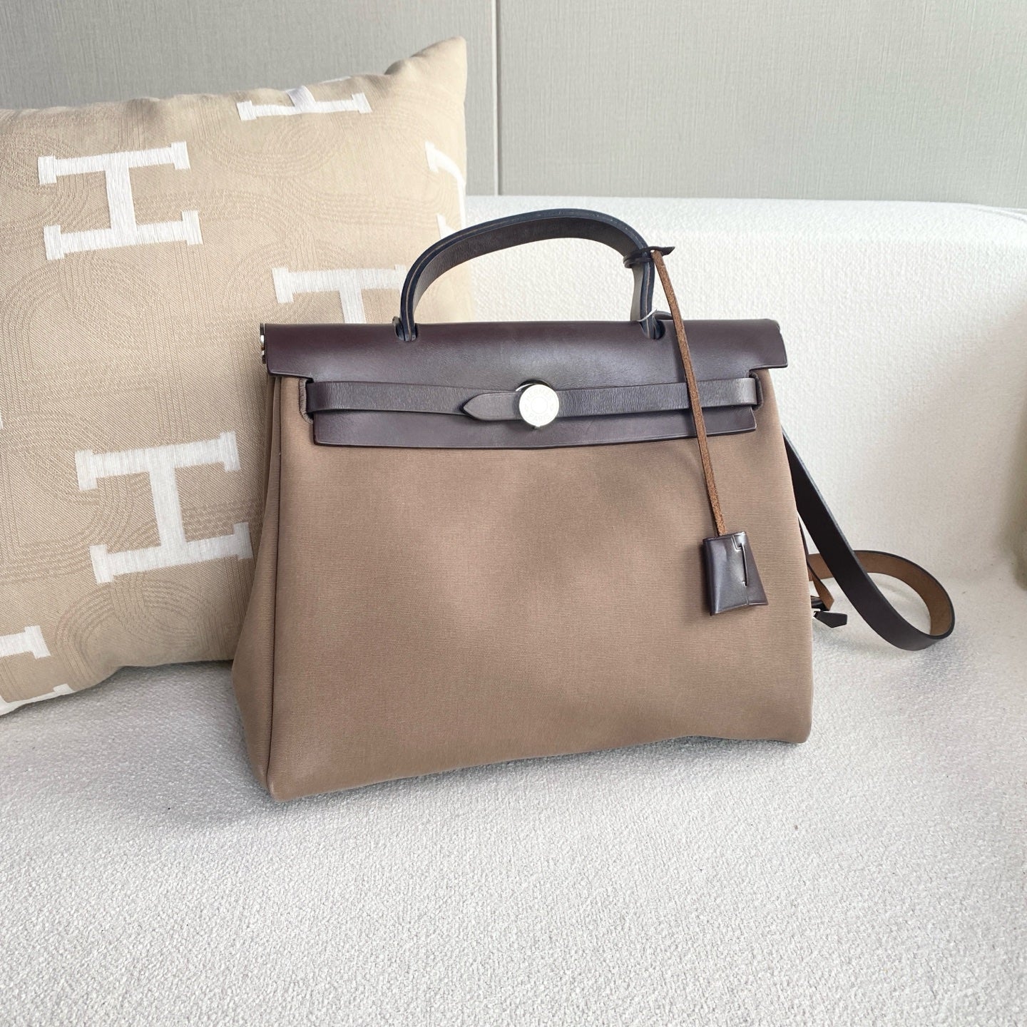 Hermes - Herbag 31 - Cloth - Brown - (31)
