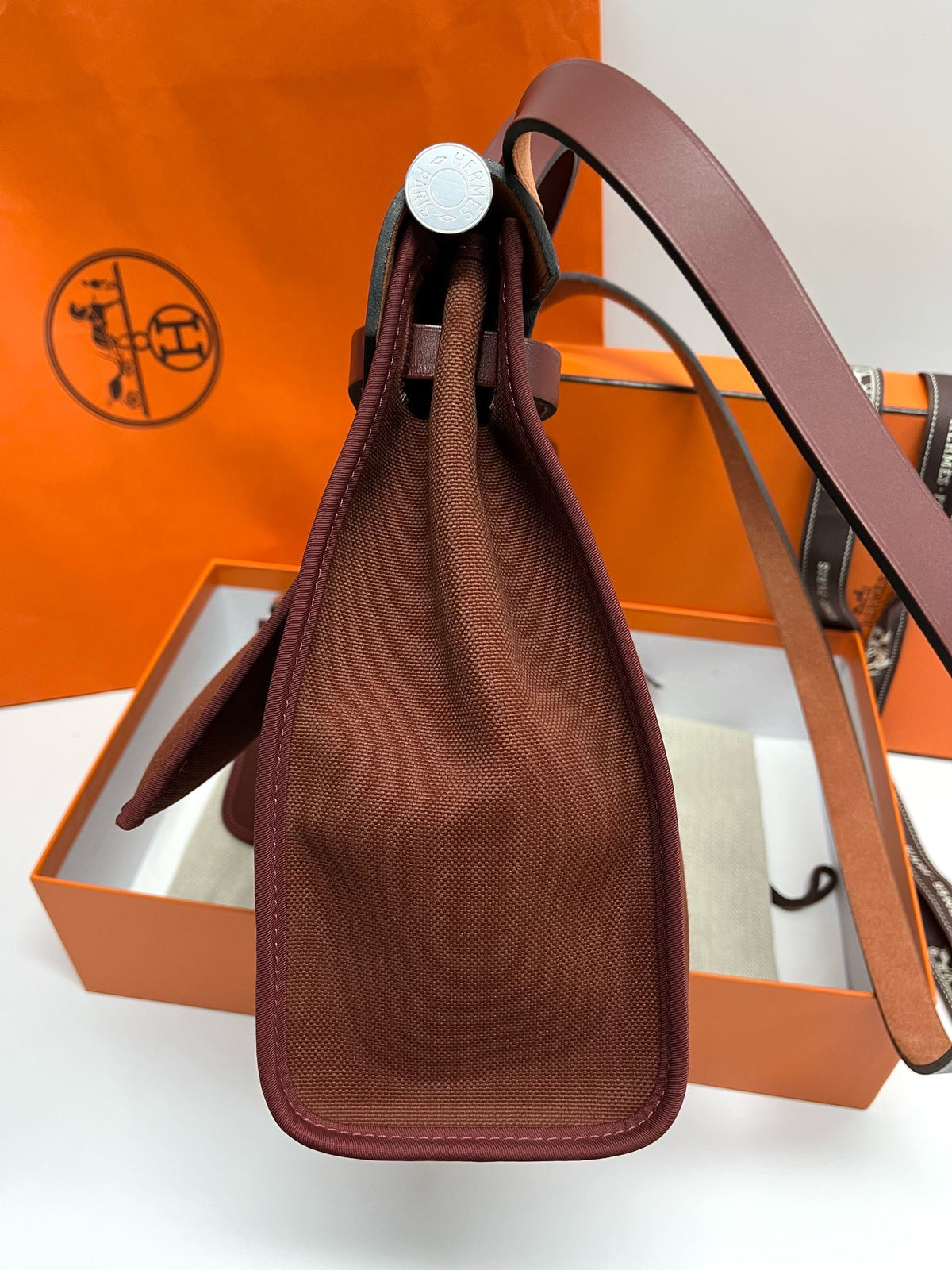 Hermes - Herbag 31 - Cloth - Brown - (medium)