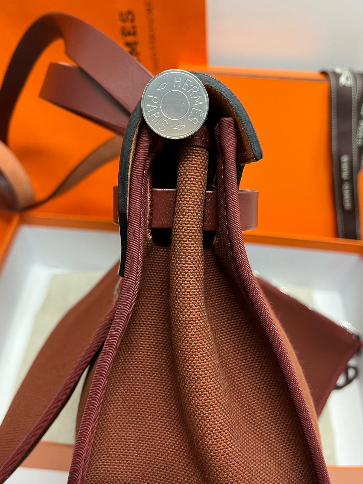 Hermes - Herbag 31 - Cloth - Brown - (medium)