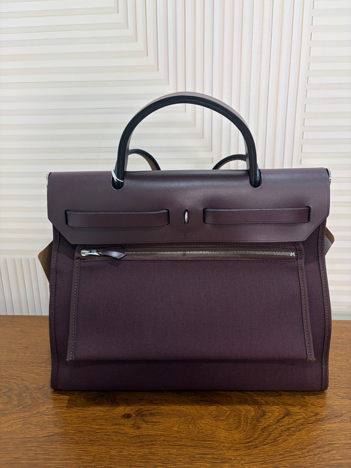Hermes - Herbag 31 - Cloth - Burgundy - (medium)