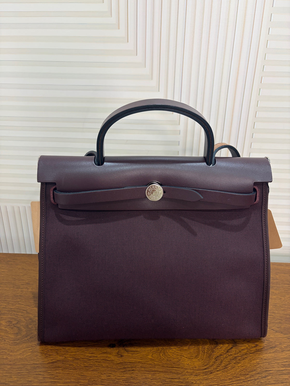 Hermes - Herbag 31 - Cloth - Burgundy - (medium)