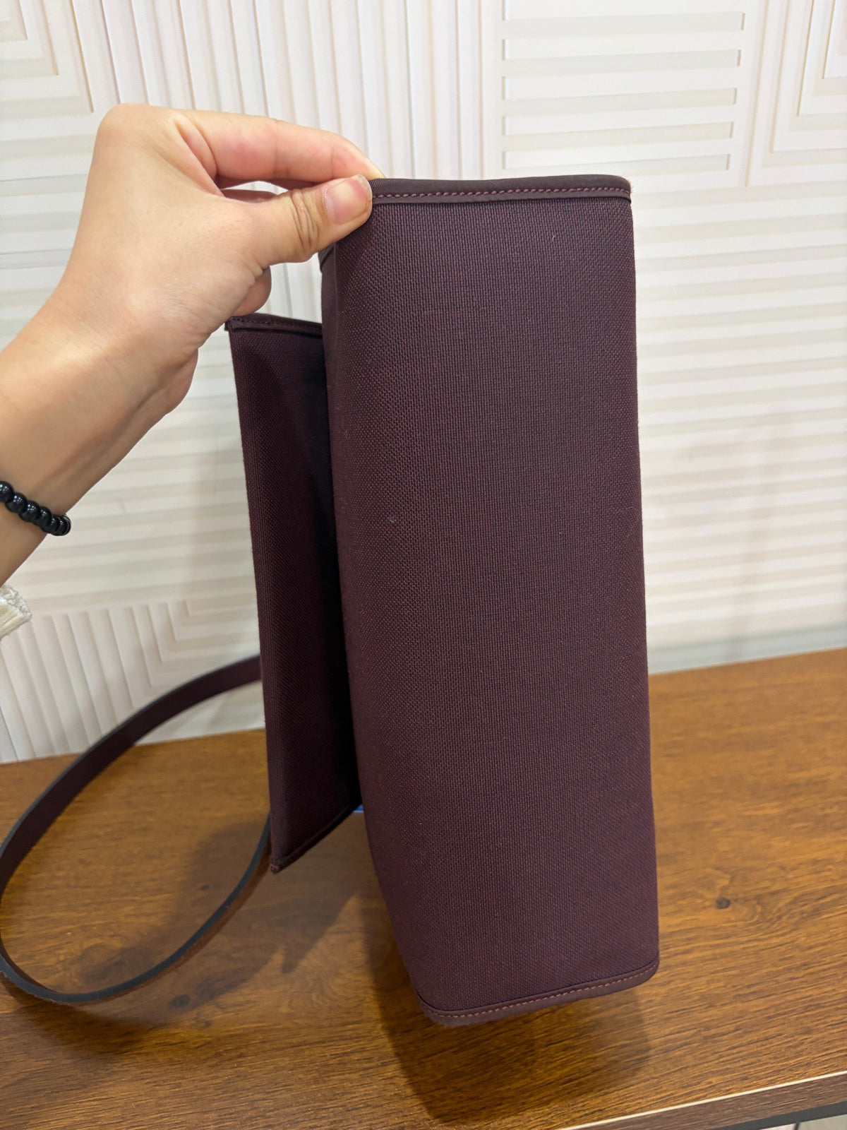 Hermes - Herbag 31 - Cloth - Burgundy - (medium)