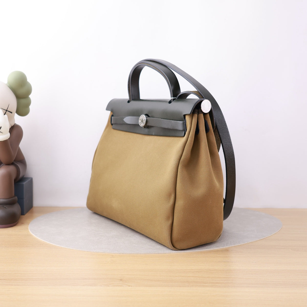 Hermes - Herbag 31 - Cloth - Green - (medium)