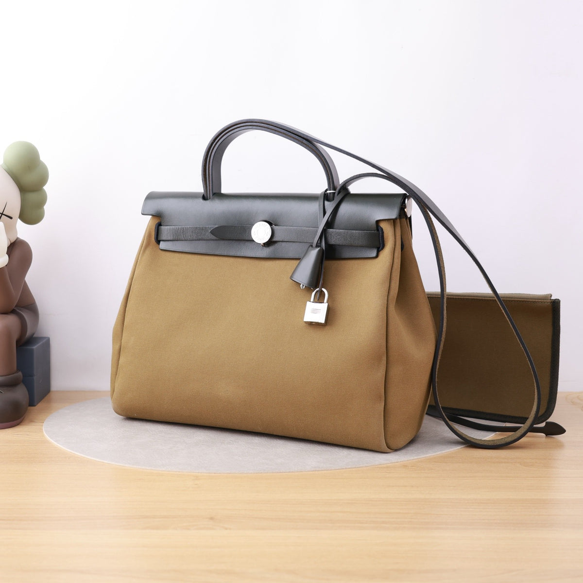 Hermes - Herbag 31 - Cloth - Green - (medium)