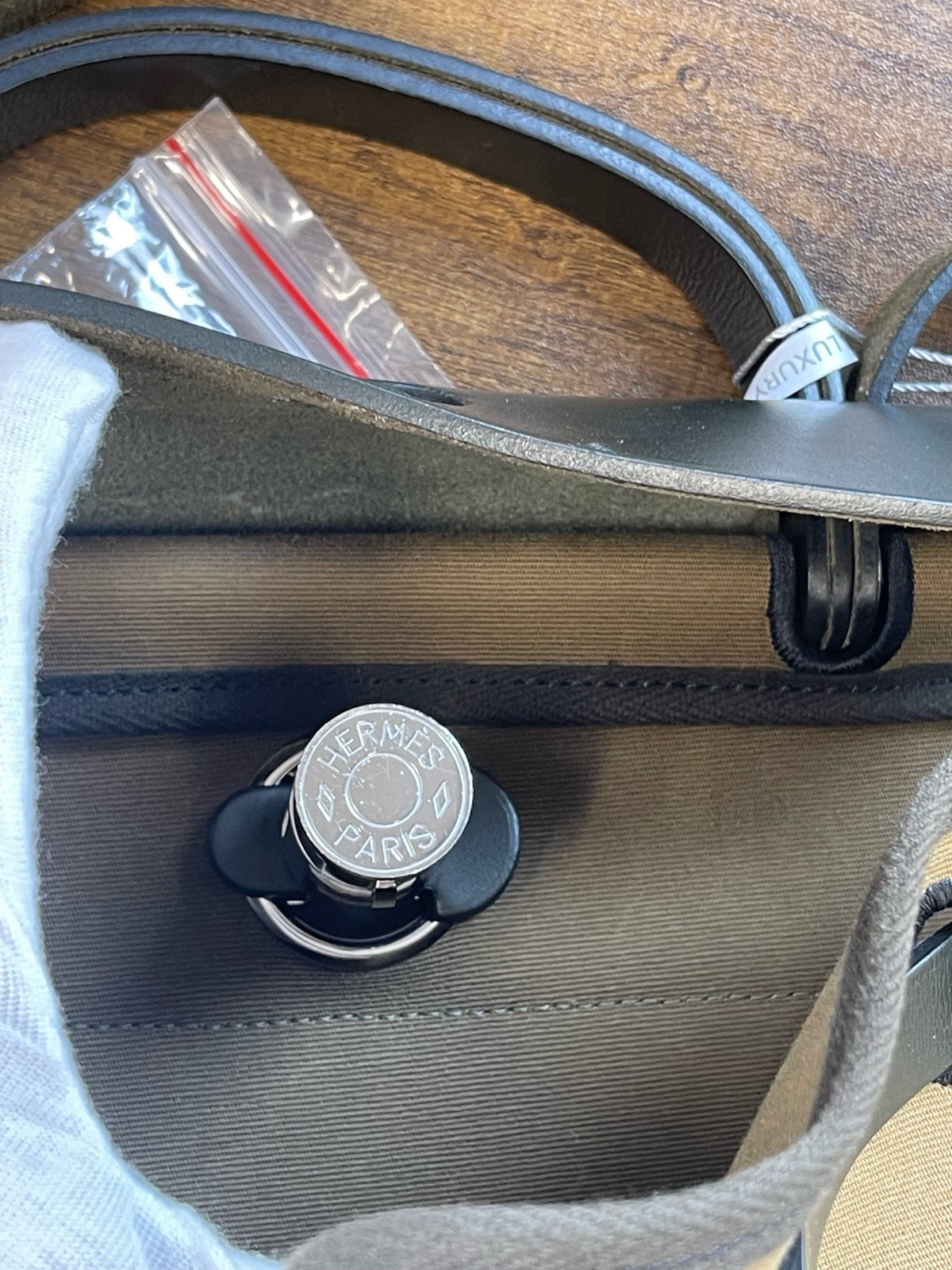 Hermes - Herbag 31 - Cloth - Green - (medium)