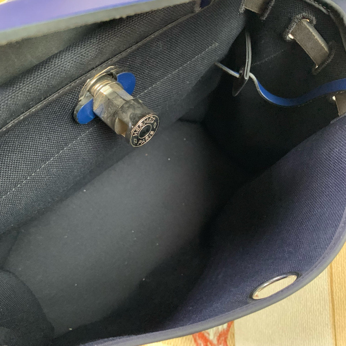 Hermes - Herbag 31 - Cloth - Navy - (Medium)