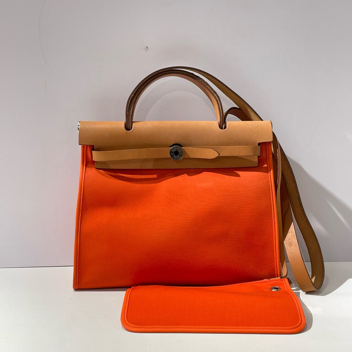 Hermes - Herbag 31 - Cloth - Orange - (medium)
