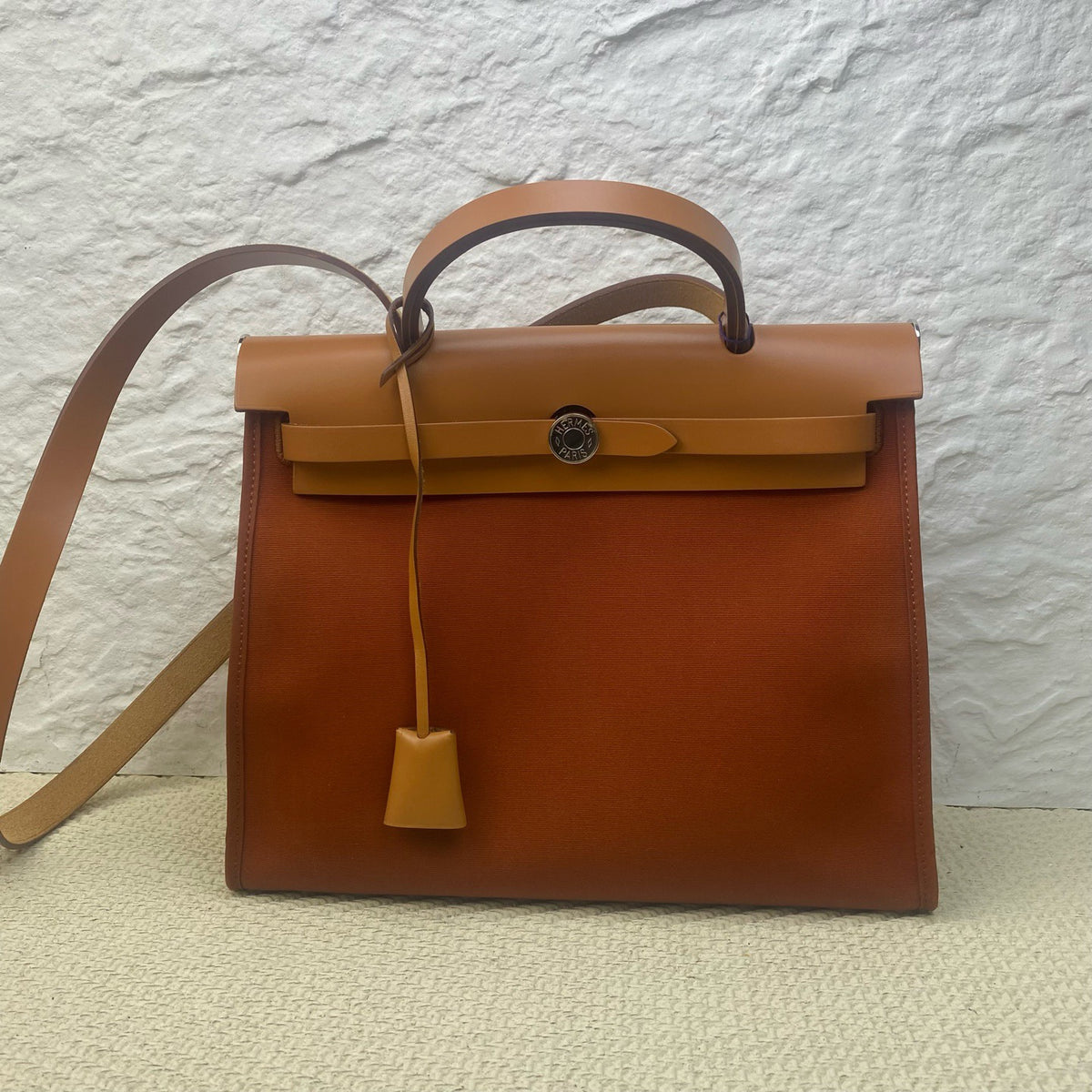 Hermes - Herbag 31 - Cloth - Orange - (medium)