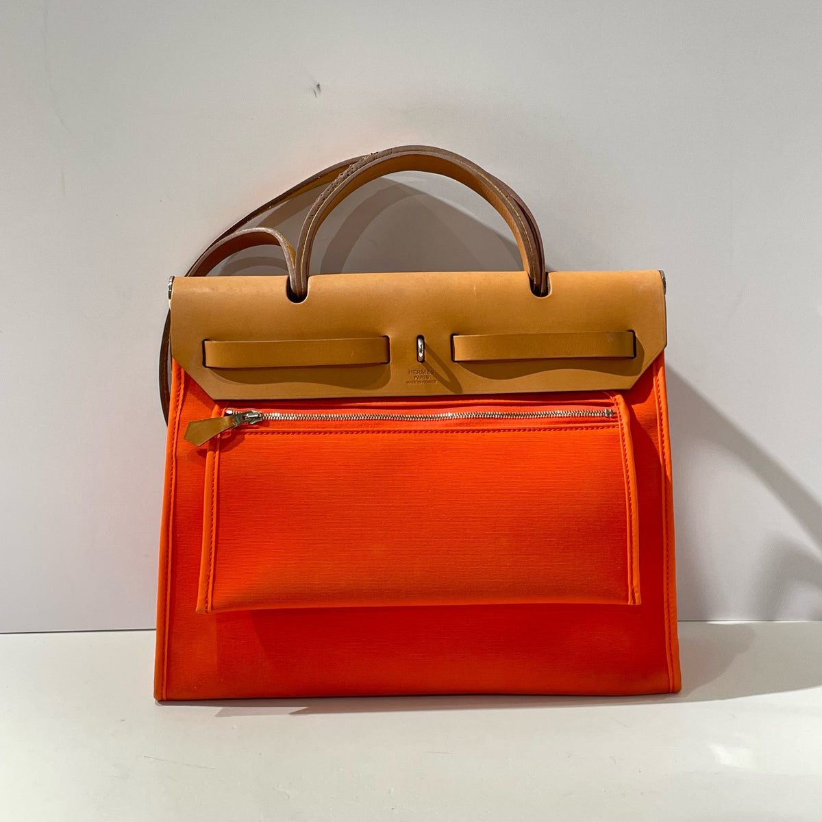 Hermes - Herbag 31 - Cloth - Orange - (medium)