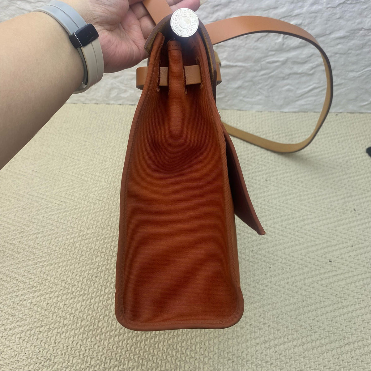 Hermes - Herbag 31 - Cloth - Orange - (medium)
