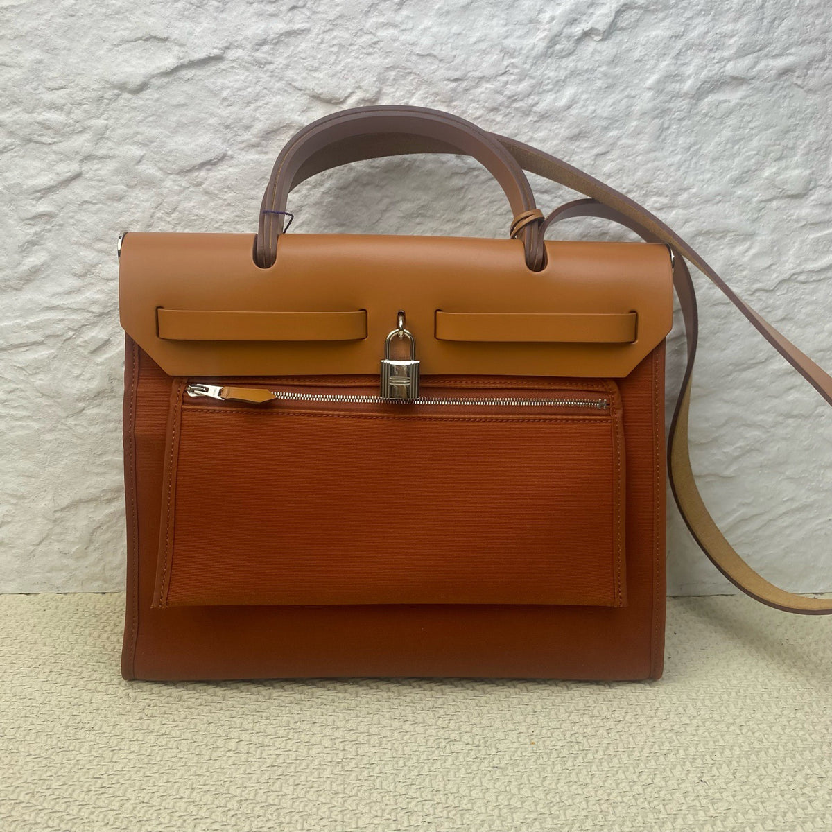 Hermes - Herbag 31 - Cloth - Orange - (medium)
