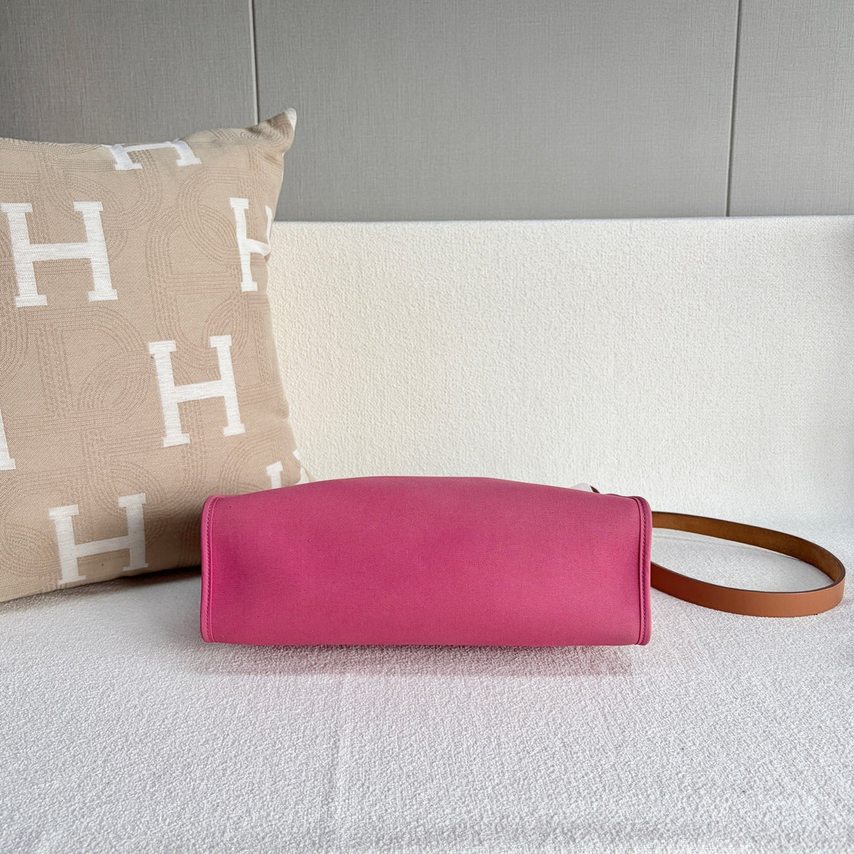 Hermes - Herbag 31 - Cloth - Pink - (medium)