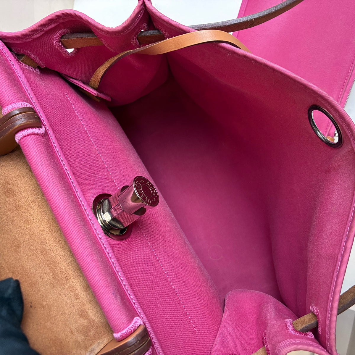 Hermes - Herbag 31 - Cloth - Pink - (medium)