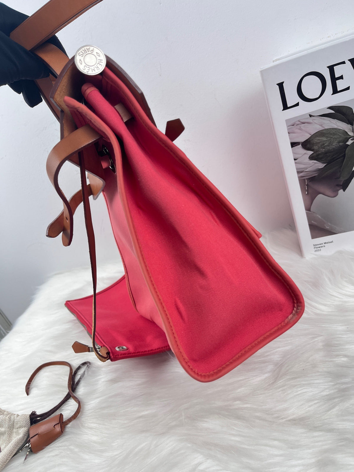 Hermes - Herbag 31 - Cloth - Red - (medium)