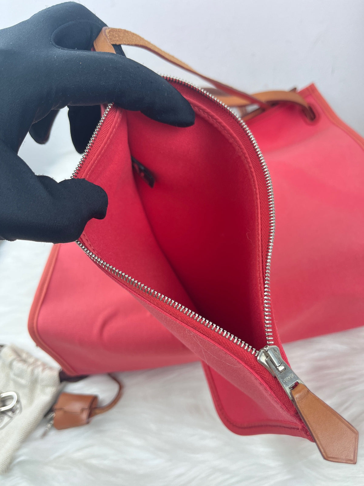 Hermes - Herbag 31 - Cloth - Red - (medium)