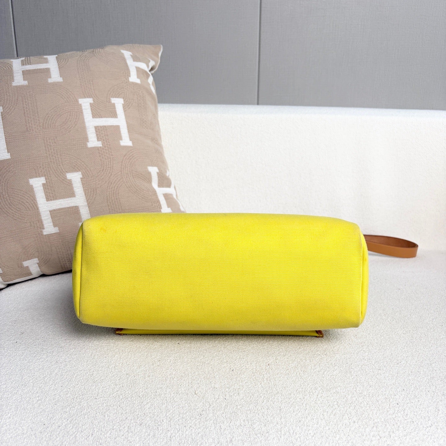 Hermès - Herbag 31 - Cloth - Yellow - (medium)