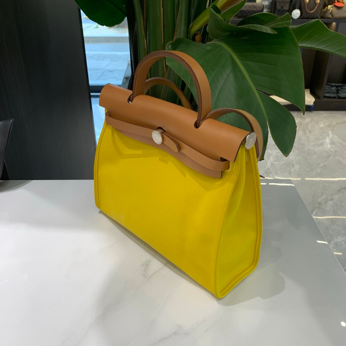 Hermes - Herbag 31 - Cloth - Yellow - (Medium)