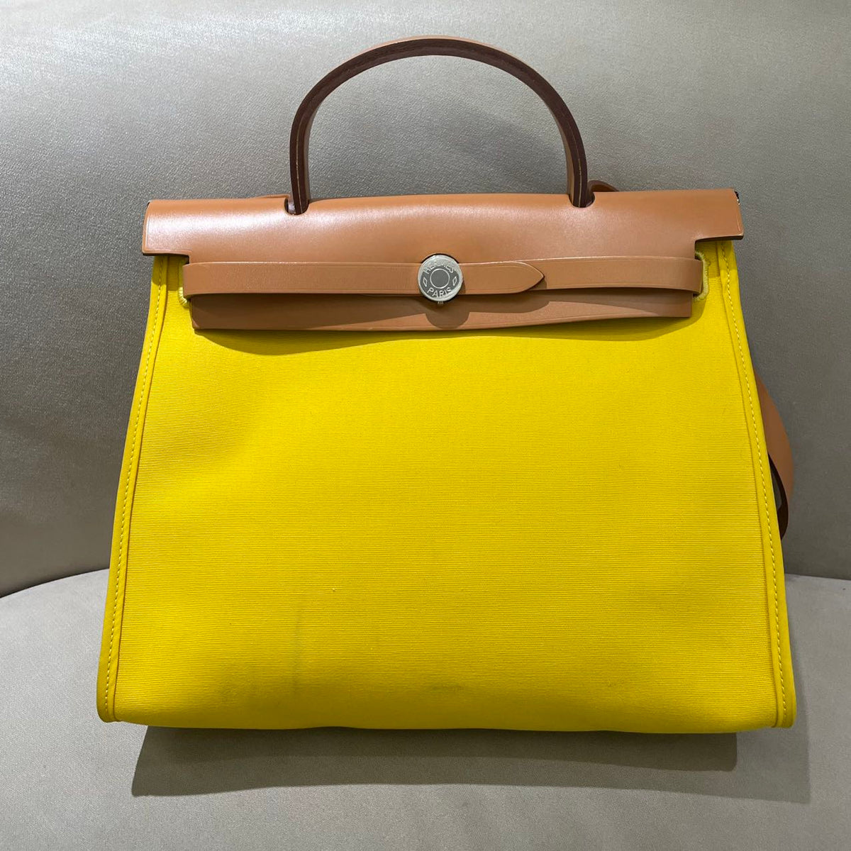 Hermes - Herbag 31 - Cloth - Yellow - (Medium)