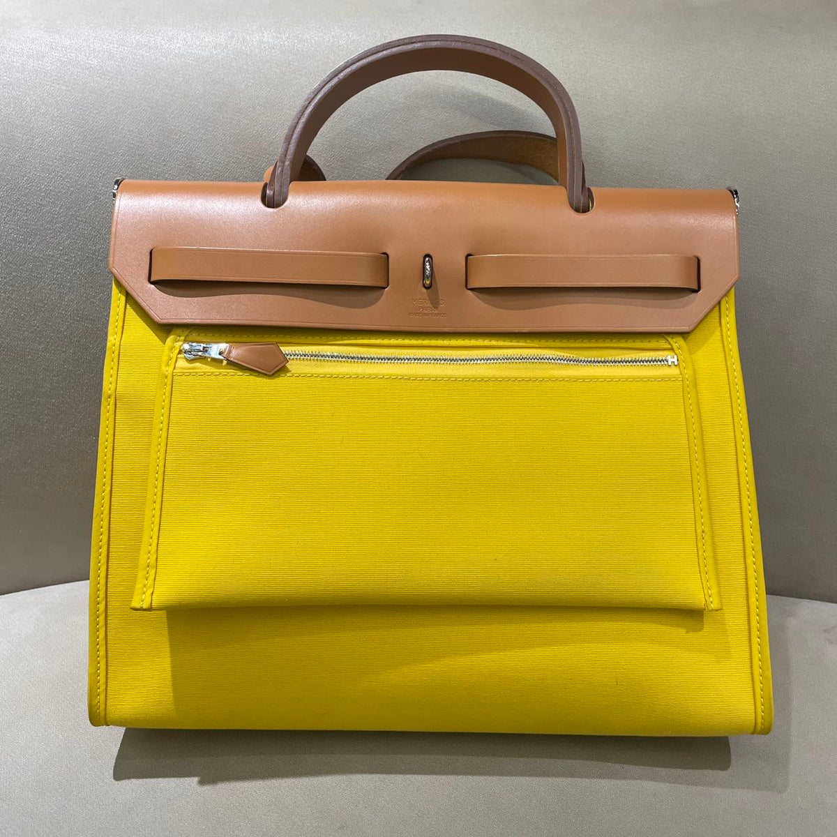 Hermes - Herbag 31 - Cloth - Yellow - (Medium)