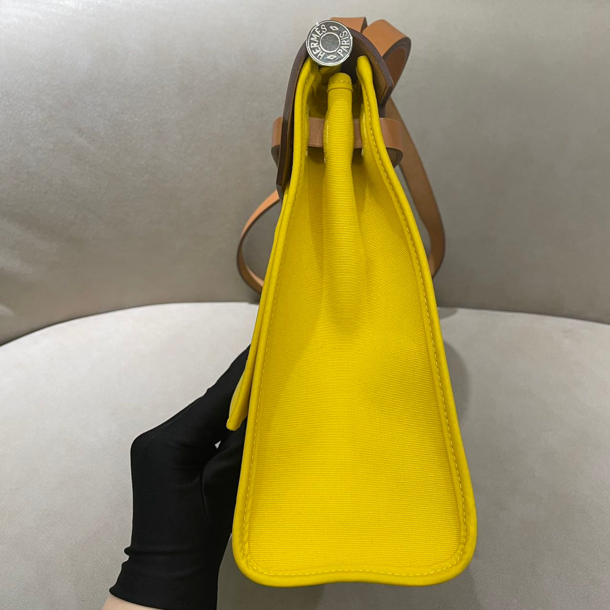 Hermes - Herbag 31 - Cloth - Yellow - (Medium)