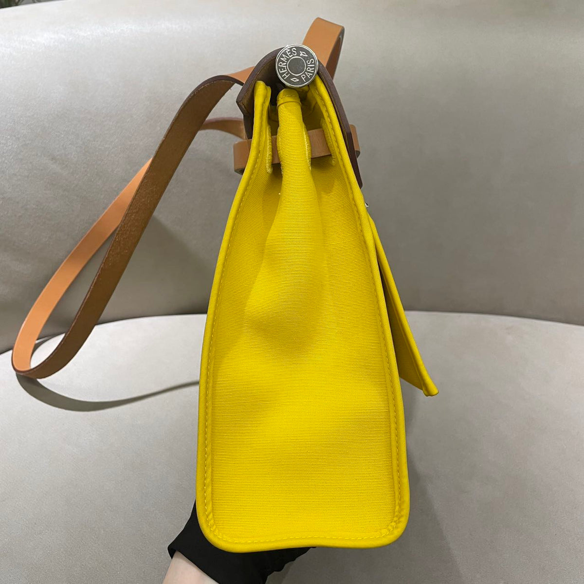 Hermes - Herbag 31 - Cloth - Yellow - (Medium)