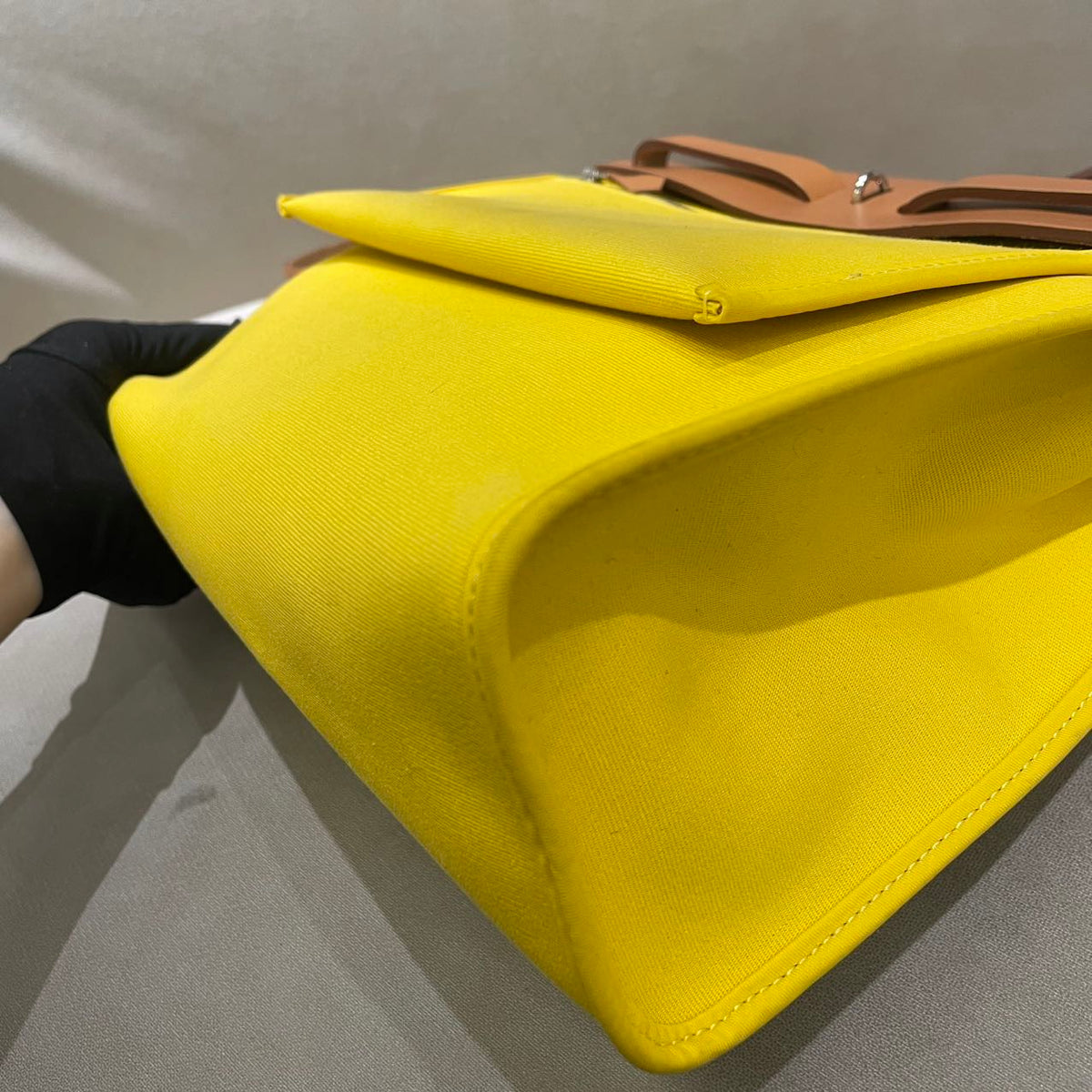Hermes - Herbag 31 - Cloth - Yellow - (Medium)