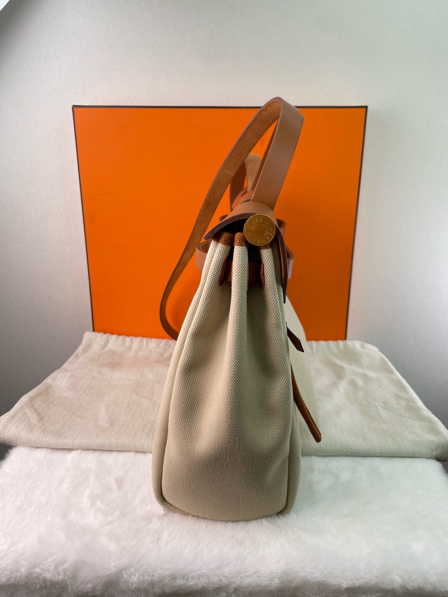 Hermès - Herbag 31 - Leather - Beige - (medium)