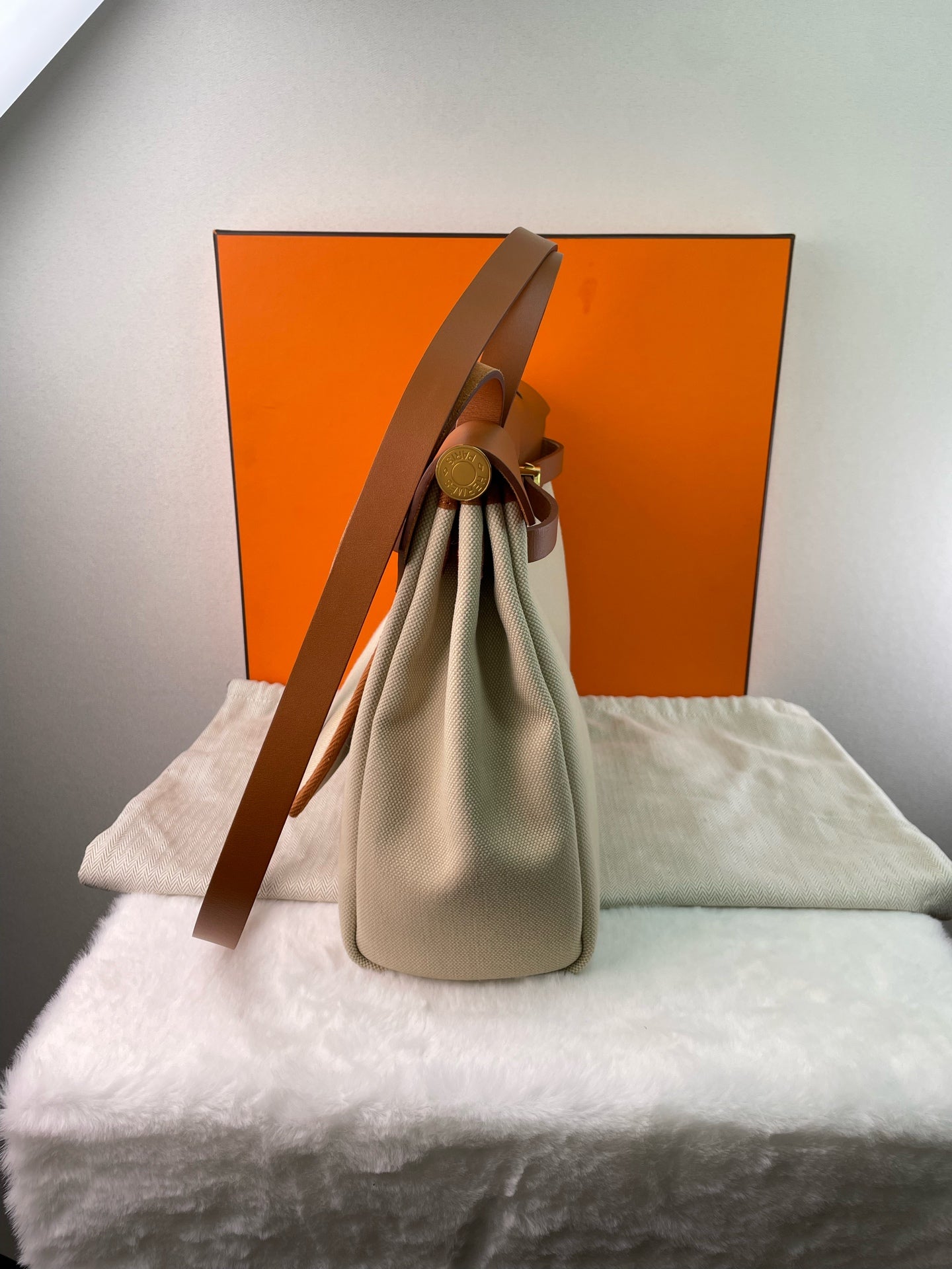 Hermès - Herbag 31 - Leather - Beige - (medium)
