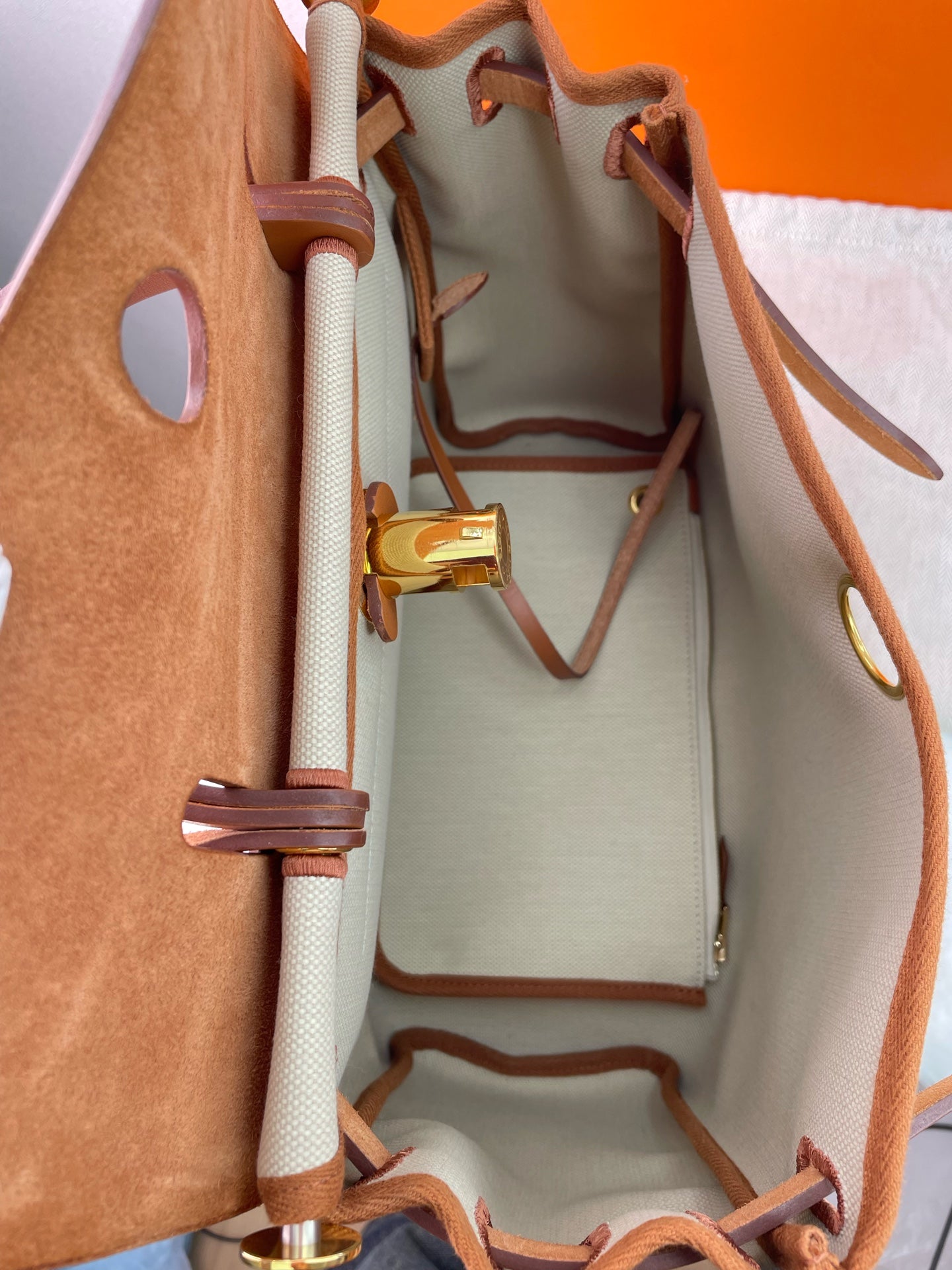 Hermès - Herbag 31 - Leather - Beige - (medium)
