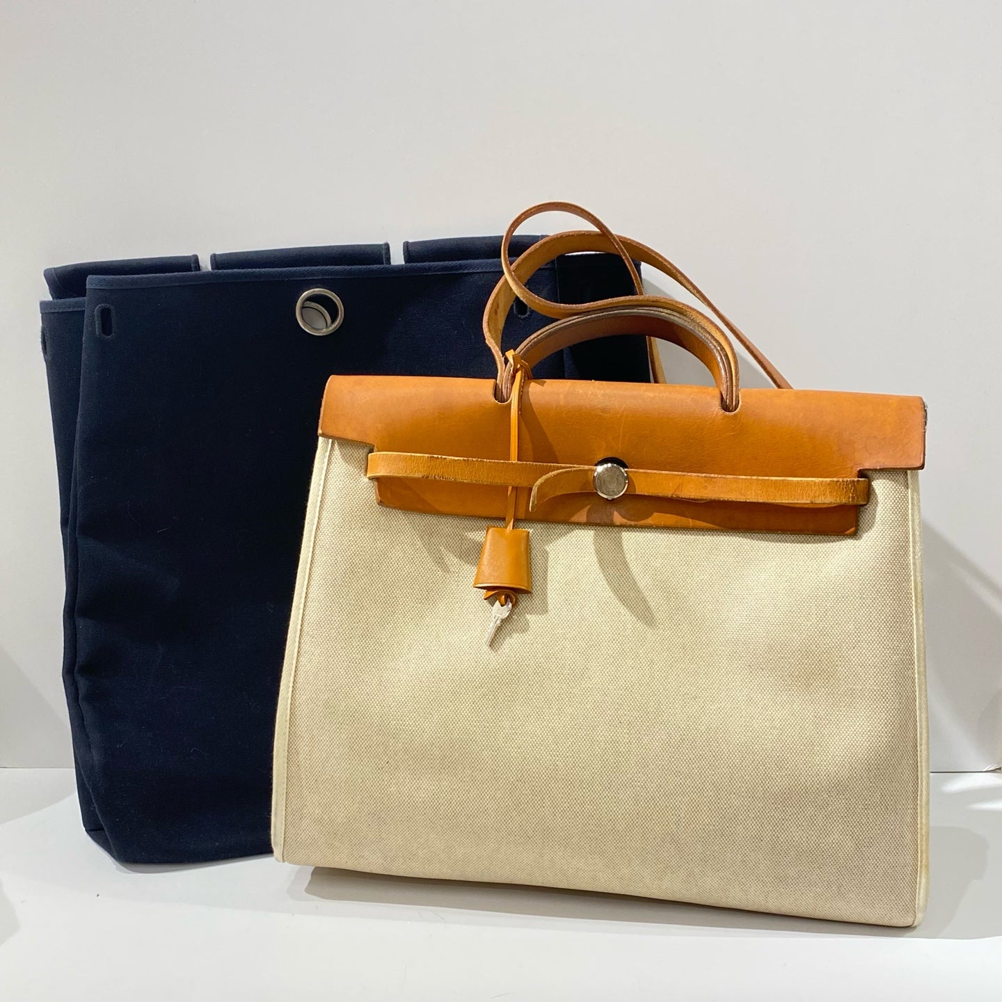 Hermès - Herbag 39 - Canvas and Leather - Multicolour - (Large)